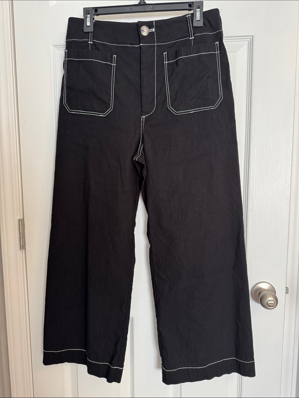 Maeve “The Colette” crop black sz30 EUC